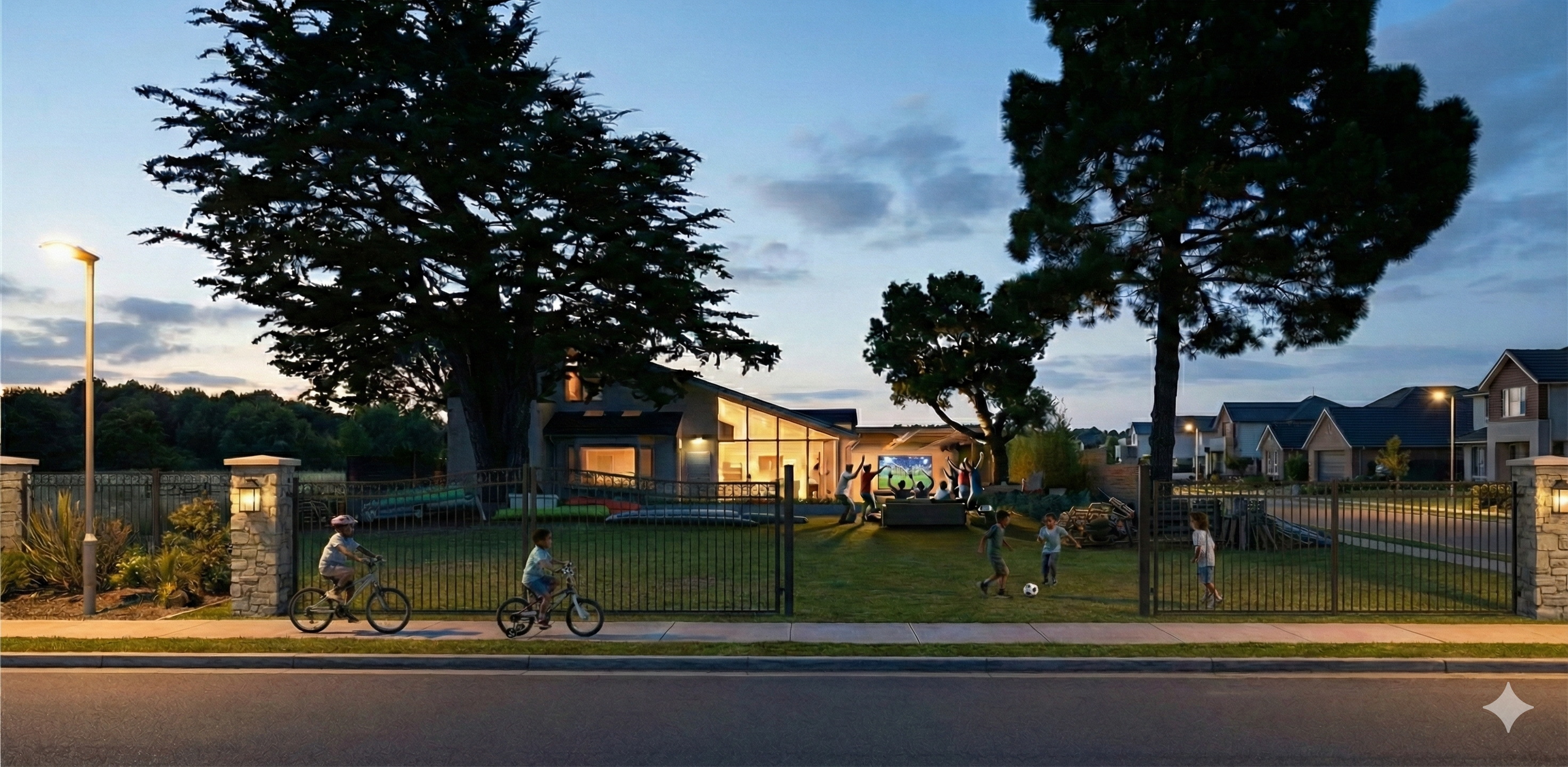 Solar powered home during blackout